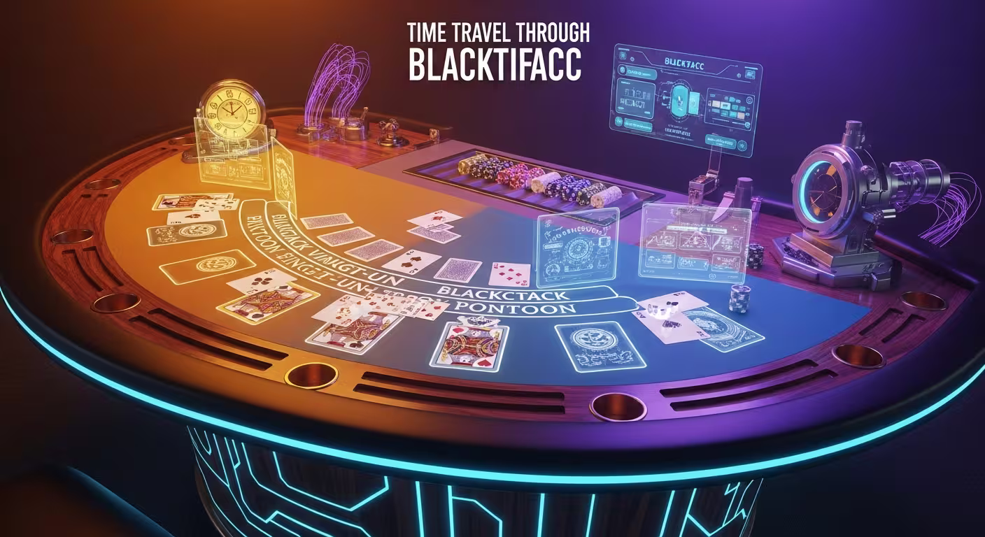 Table de blackjack avec tableau de stratégie optimale 80/20 lumineux