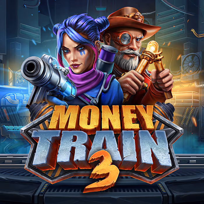Money Train 3 - Villin lännen teemallinen kolikkopeli bonuspelillä, jossa pysyviä symboleja